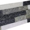 Piedra Natural 15x60 Cuarzo Black Mix